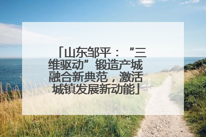 山东邹平：“三维驱动”锻造产城融合新典范，激活城镇发展新动能
