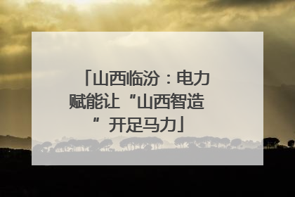 山西临汾：电力赋能让“山西智造”开足马力