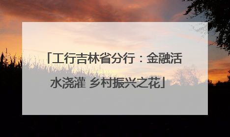 工行吉林省分行：金融活水浇灌 乡村振兴之花