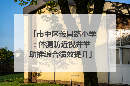 市中区鑫昌路小学：体测防近视并举 助推综合绩效提升