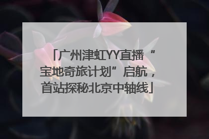 广州津虹YY直播“宝地奇旅计划”启航，首站探秘北京中轴线