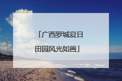 广西罗城夏日田园风光如画
