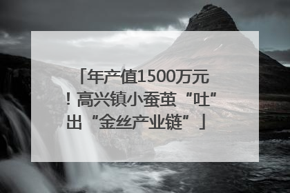 年产值1500万元！高兴镇小蚕茧“吐”出“金丝产业链”