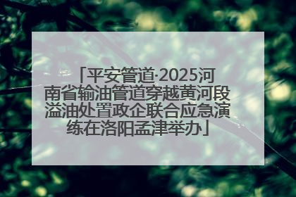 平安管道·2025河南省输油管道穿越黄河段溢油处置政企联合应急演练在洛阳孟津举办
