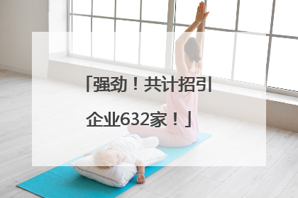 强劲！共计招引企业632家！