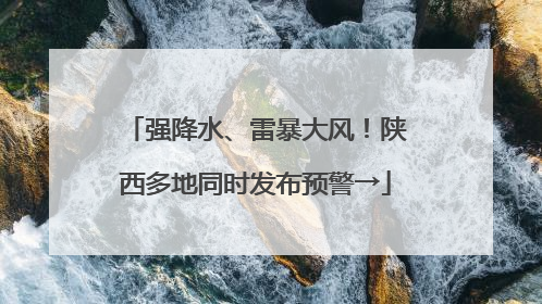 强降水、雷暴大风！陕西多地同时发布预警→