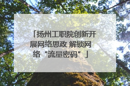 扬州工职院创新开展网络思政 解锁网络“流量密码”