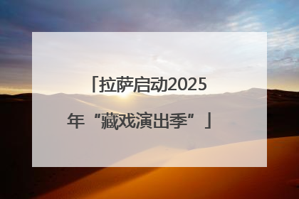 拉萨启动2025年“藏戏演出季”
