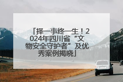 择一事终一生！2024年四川省“文物安全守护者”及优秀案例揭晓