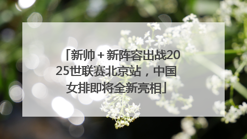 新帅＋新阵容出战2025世联赛北京站，中国女排即将全新亮相