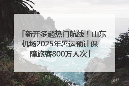 新开多趟热门航线！山东机场2025年暑运预计保障旅客800万人次