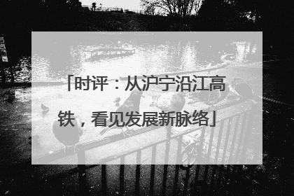 时评：从沪宁沿江高铁，看见发展新脉络
