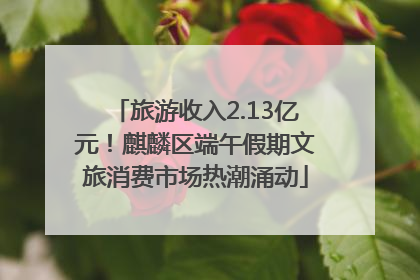 旅游收入2.13亿元！麒麟区端午假期文旅消费市场热潮涌动