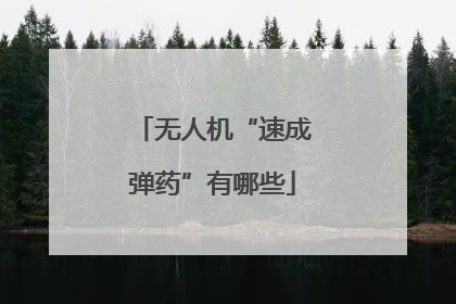 无人机“速成弹药”有哪些
