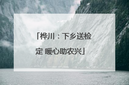 桦川：下乡送检定 暖心助农兴