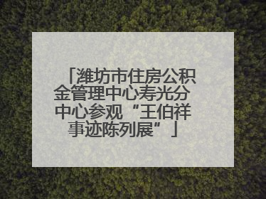 潍坊市住房公积金管理中心寿光分中心参观“王伯祥事迹陈列展”