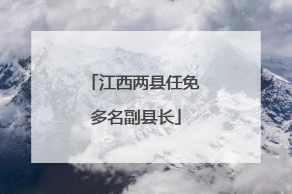 江西两县任免多名副县长