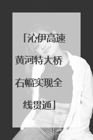 沁伊高速黄河特大桥右幅实现全线贯通