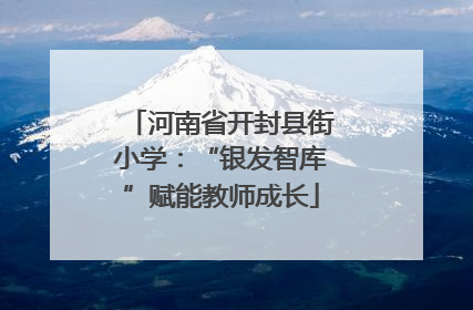 河南省开封县街小学：“银发智库”赋能教师成长