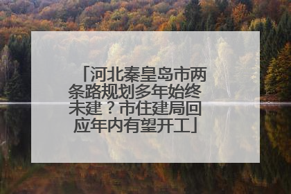 河北秦皇岛市两条路规划多年始终未建？市住建局回应年内有望开工