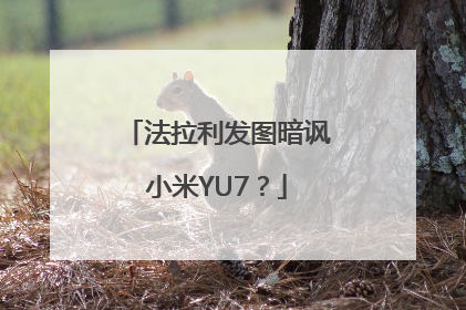 法拉利发图暗讽小米YU7？