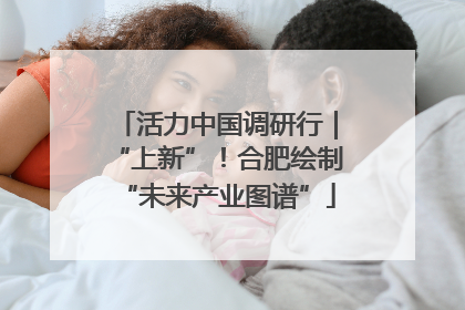 活力中国调研行｜“上新”！合肥绘制“未来产业图谱”