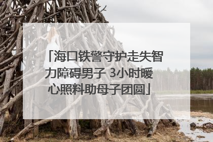 海口铁警守护走失智力障碍男子 3小时暖心照料助母子团圆