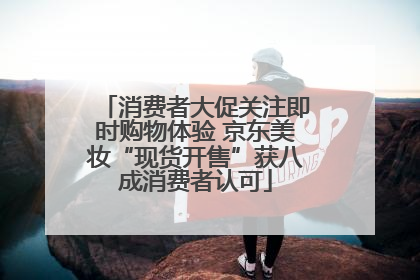 消费者大促关注即时购物体验 京东美妆“现货开售”获八成消费者认可