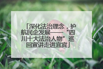 深化法治理念，护航民企发展——“四川十大法治人物”巡回宣讲走进宜宾