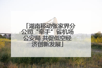 湖南移动张家界分公司“牵手”省机场公安局 共促低空经济创新发展