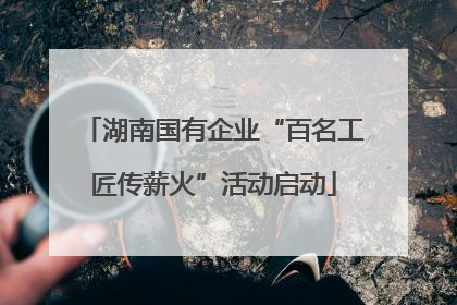 湖南国有企业“百名工匠传薪火”活动启动