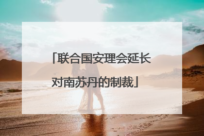 联合国安理会延长对南苏丹的制裁