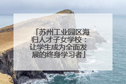 苏州工业园区海归人才子女学校：让学生成为全面发展的终身学习者