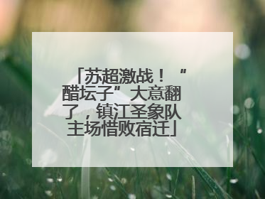 苏超激战！“醋坛子”大意翻了，镇江圣象队主场惜败宿迁