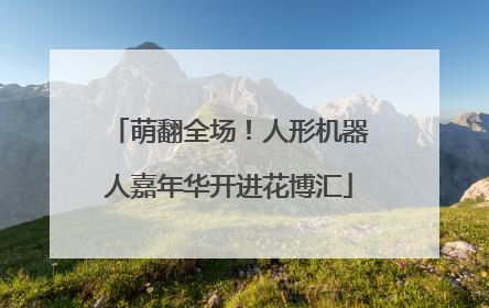萌翻全场！人形机器人嘉年华开进花博汇