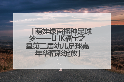 萌娃绿茵播种足球梦——LHK福宝之星第三届幼儿足球嘉年华精彩绽放