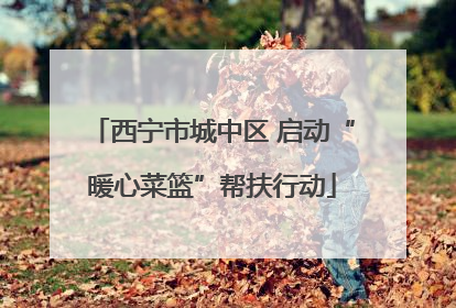 西宁市城中区 启动“暖心菜篮”帮扶行动