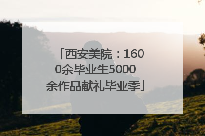 西安美院：1600余毕业生5000余作品献礼毕业季
