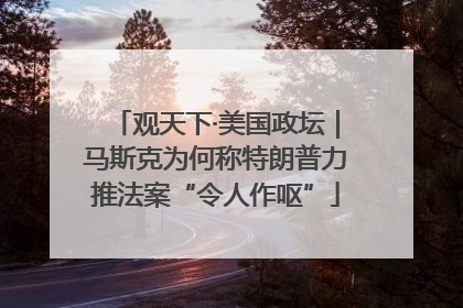 观天下·美国政坛｜马斯克为何称特朗普力推法案“令人作呕”