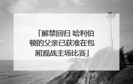 解禁回归 哈利伯顿的父亲已获准在包厢观战主场比赛