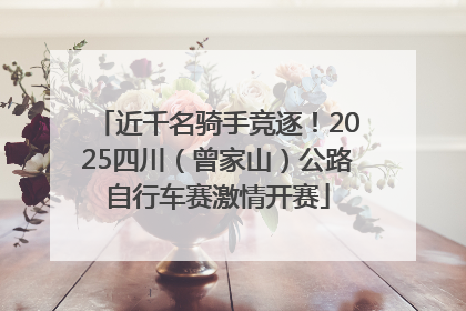 近千名骑手竞逐！2025四川（曾家山）公路自行车赛激情开赛