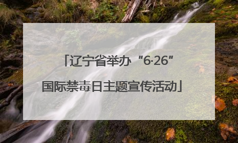 辽宁省举办“6·26”国际禁毒日主题宣传活动