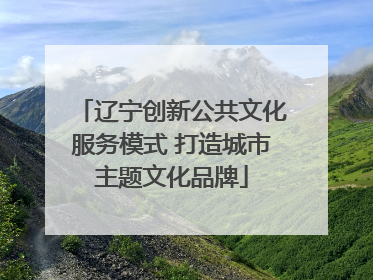 辽宁创新公共文化服务模式 打造城市主题文化品牌