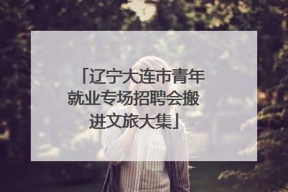 辽宁大连市青年就业专场招聘会搬进文旅大集