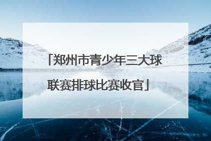 郑州市青少年三大球联赛排球比赛收官