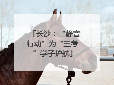 长沙：“静音行动”为“三考”学子护航
