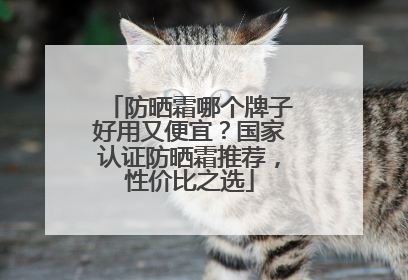 防晒霜哪个牌子好用又便宜？国家认证防晒霜推荐，性价比之选