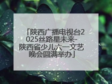 陕西广播电视台2025丝路星未来-陕西省少儿六一文艺晚会圆满举办