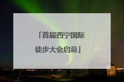首届西宁国际徒步大会启幕