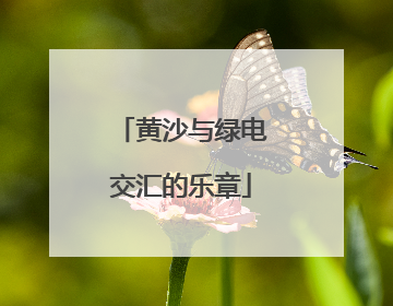 黄沙与绿电交汇的乐章